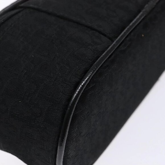 Christian Dior Trotter Canvas Vanity Pouch Black Silver Auth yk19248 - Picture 5 of 16